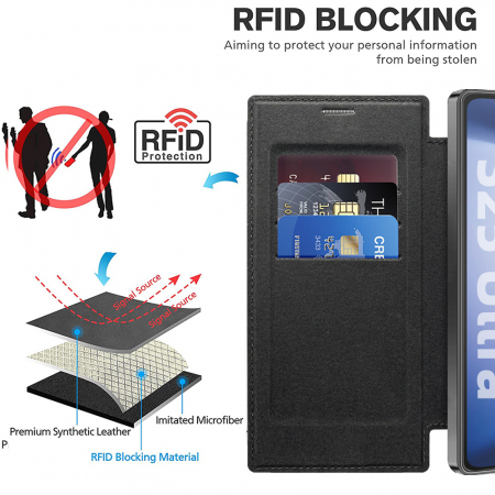 SmartMag Book Case - Samsung Galaxy S25 Ultra - Black [4]