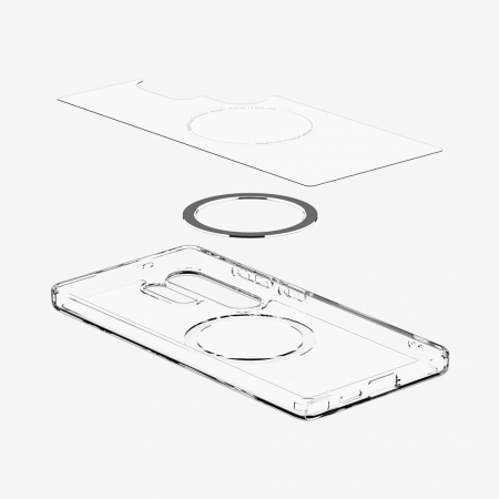 Spigen - Ultra Hybrid MagSafe - Samsung Galaxy S25 Ultra - Clear / White [1]