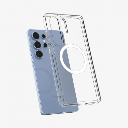 Spigen - Ultra Hybrid MagSafe - Samsung Galaxy S25 Ultra - Clear / White [4]