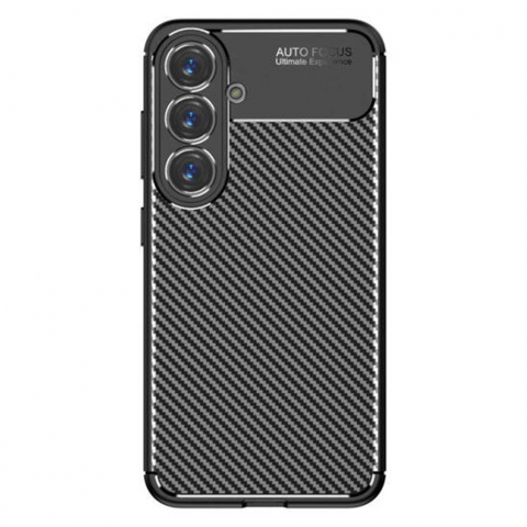 Huse - Techsuit - CarbonFiber - Samsung Galaxy S25 Plus - Black