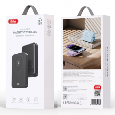 XO (PR231) - Baterie Externa, PowerBank Wireless 15W+PD20W, Magnetica, Suport Stand, 10000mAh, Fast Charge [4]