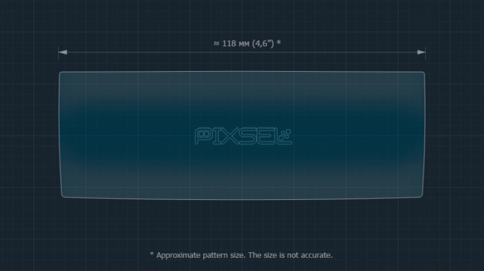 Sticlă hibridă de protecție Pixsel controlul climatizării din spate VOLVO XC90 - 4.9“ 2024 [3]