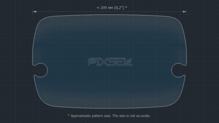 Sticlă hibridă de protecție Pixsel monitor FIAT 500 - 9.6“ 2017 - (312) [3]