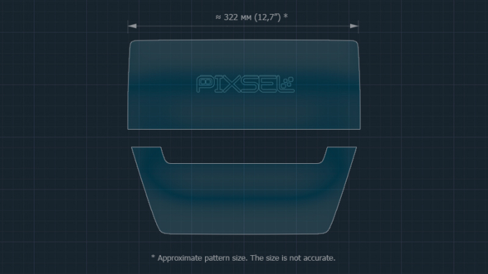 Sticlă hibridă de protecție Pixsel monitor MASERATI GRECALE - 16.5“ 2023 [3]
