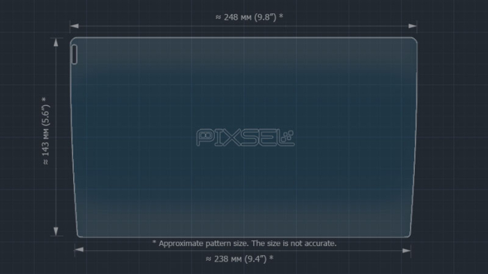 Sticlă hibridă de protecție Pixsel monitor TEYES CC3 - 10“ [3]