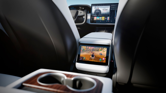 Sticlă hibridă de protecție Pixsel monitorul din spate TESLA MODEL S - 10.1“ 2021 [2]