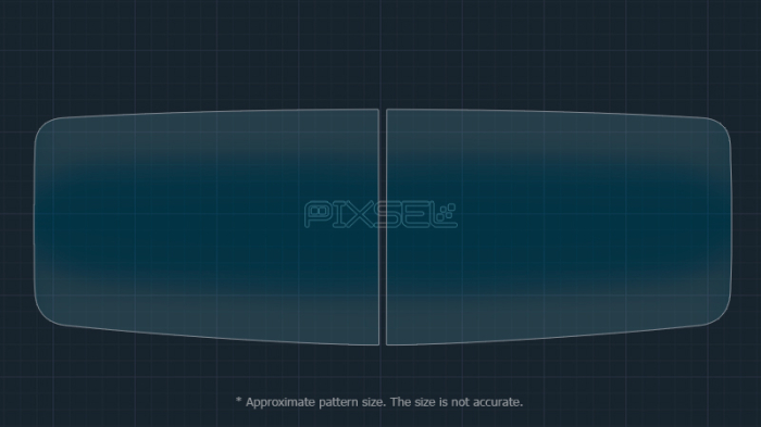 Sticlă hibridă de protecție Pixsel oglinzi AUDI E5 - 10.3“x2 2025 [3]