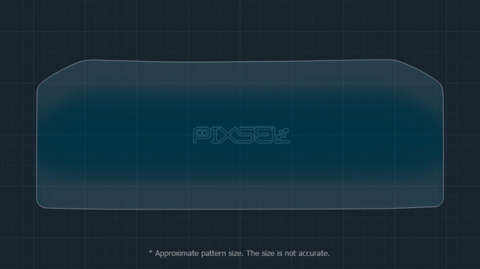 Sticlă hibridă de protecție Pixsel panoul de bord ASTON MARTIN DBX707 - 12.2“ 2025 [3]