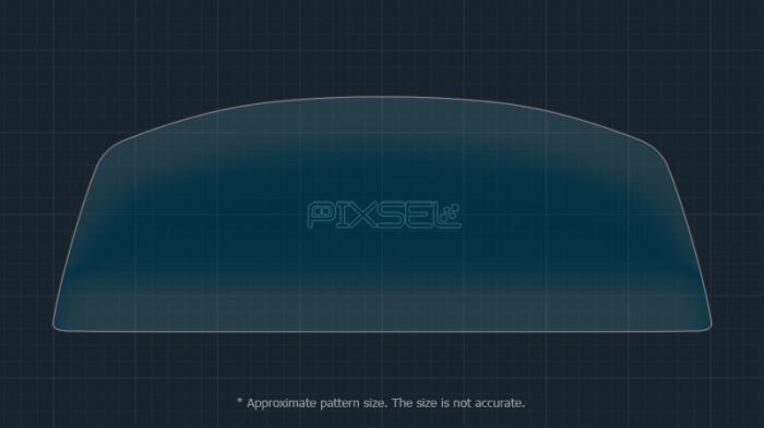 Sticlă hibridă de protecție Pixsel panoul de bord LEXUS RZ - 12.9“ 2023 [3]