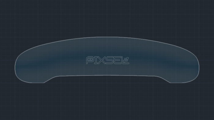 Sticlă hibridă de protecție Pixsel panoul de bord PORSCHE TAYCAN - 20.5“ 2020 [3]