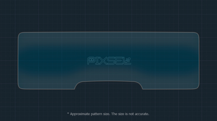 Sticlă hibridă de protecție Pixsel panoul de bord ZEEKR X - 9.8“ 2023 [3]