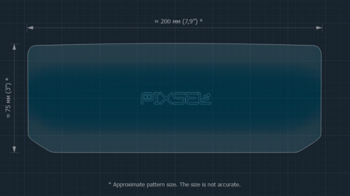 Sticlă hibridă de protecție Pixsel pentru vitezometrul skijetului BRP SEA-DOO GTR X 300 2026 + 7.8" [3]