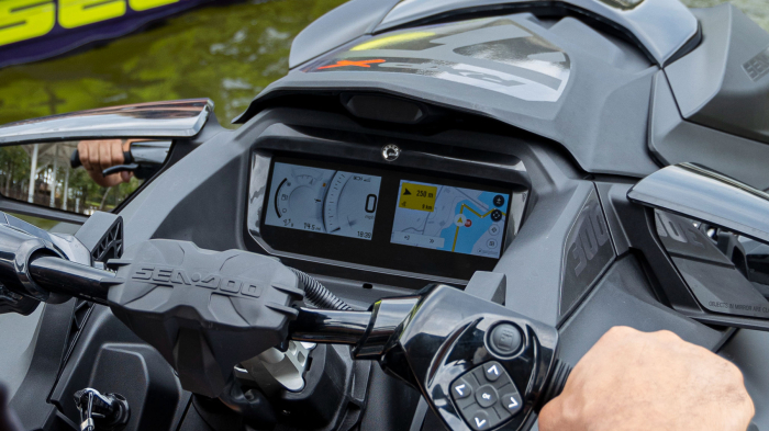 Sticlă hibridă de protecție Pixsel pentru vitezometrul skijetului BRP SEA-DOO RXP-X 325 2025 + 7.8" [2]