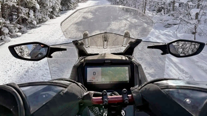 Sticlă hibridă de protecție Pixsel pentru vitezometrul snowmobilului BRP SKI-DOO RENEGADE 2023 + 10.25“ [2]