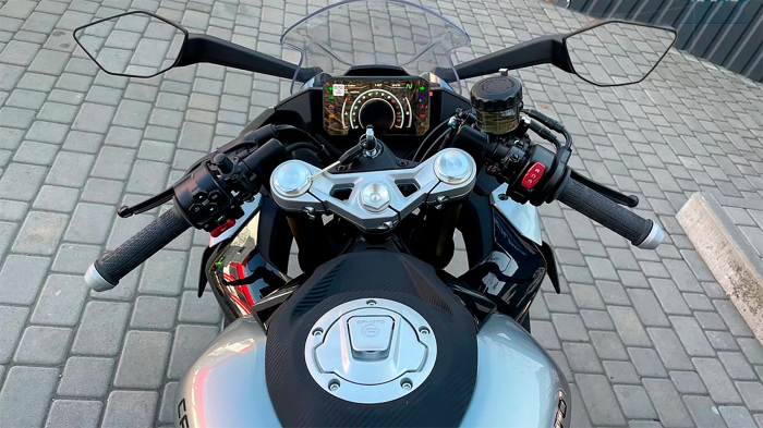Sticlă hibridă de protecție Pixsel vitezometrul motocicletei CFMOTO 450 (SR, SR S, SS) 6.8“ [2]