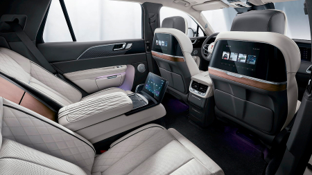 HONGQI - Sticlă hibridă de protecție Pixsel controlul climatizării din spate HONGQI E-HS9 - 10.8“ 2020