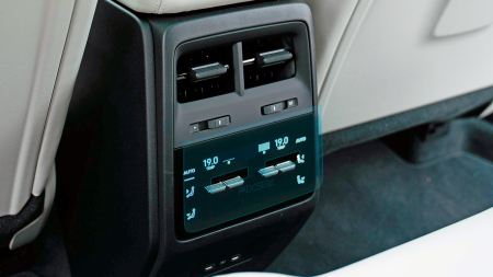 PORSCHE - Sticlă hibridă de protecție Pixsel controlul climatizării din spate PORSCHE MACAN - 7.7“ 2024