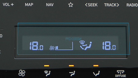 2020 - 2023 - Sticlă hibridă de protecție Pixsel controlul climatizării HYUNDAI TUCSON - 4.9“ 2020 - 2023
