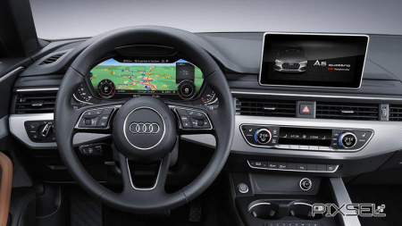 2017 - 2020 - Sticlă hibridă de protecție Pixsel monitor AUDI A5 / S5 / RS5 - 9.7“ 2017 - 2020