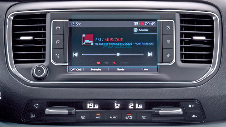 CITROEN - Sticlă hibridă de protecție Pixsel monitor CITROEN SPACETOURER - 7“ 2017 - 2023
