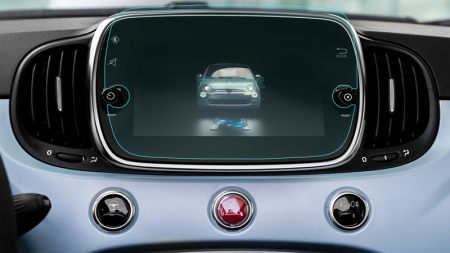 FIAT - Sticlă hibridă de protecție Pixsel monitor FIAT 500 - 9.6“ 2017 - (312)