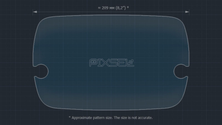 FIAT - Sticlă hibridă de protecție Pixsel monitor FIAT 595 - 9.6“ 2018