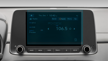 HYUNDAI - Sticlă hibridă de protecție Pixsel monitor HYUNDAI KONA - 8.9“ 2021 - 2023