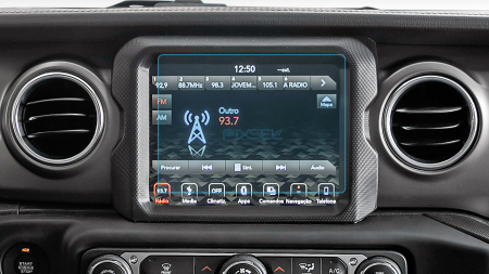 JEEP - Sticlă hibridă de protecție Pixsel monitor JEEP WRANGLER - 8.2“ 2018 - 2023