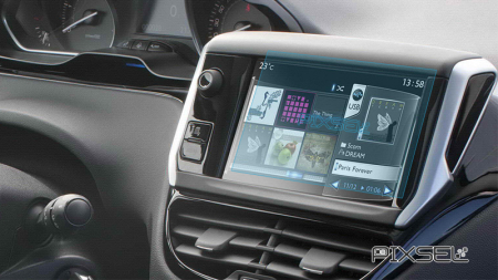 PEUGEOT - Sticlă hibridă de protecție Pixsel monitor PEUGEOT 208 - 6.9“ 2017 - 2020
