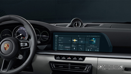 911 - Sticlă hibridă de protecție Pixsel monitor PORSCHE 911 - 13.5“ 2019 - 2024