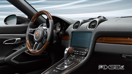 CAYMAN - Sticlă hibridă de protecție Pixsel monitor PORSCHE CAYMAN - 8.5“ 2017