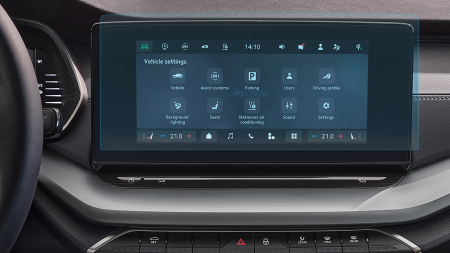 SKODA - Sticlă hibridă de protecție Pixsel monitor SKODA OCTAVIA - 13.4“ 2024