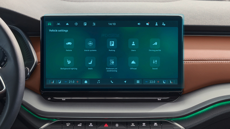 SKODA - Sticlă hibridă de protecție Pixsel monitor SKODA OCTAVIA - 14“ 2024