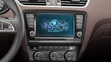 SKODA - Sticlă hibridă de protecție Pixsel monitor SKODA OCTAVIA - 8“ 2013 - 2016