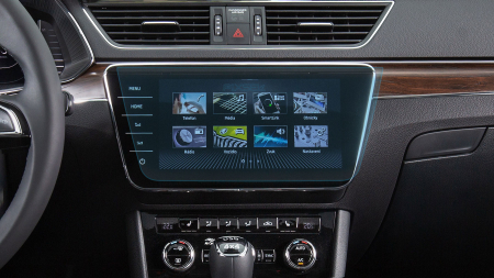 SKODA - Sticlă hibridă de protecție Pixsel monitor SKODA SUPERB - 13.2“ 2019 - 2024
