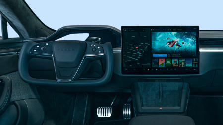 TESLA - Sticlă hibridă de protecție Pixsel monitor TESLA MODEL S - 17.8“ 2021