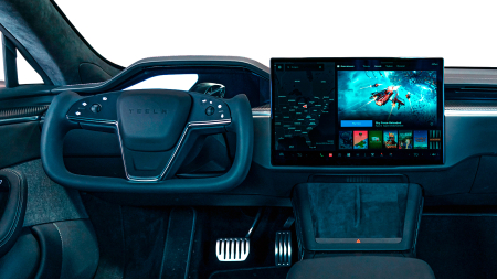 TESLA - Sticlă hibridă de protecție Pixsel monitor TESLA MODEL X PLAID - 17.8“ 2023