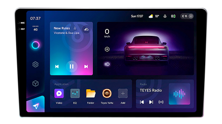 MULTIMEDIA SCREEN - Sticlă hibridă de protecție Pixsel monitor TEYES CC4 PRO 2K - 9“