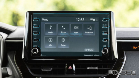 2019 - 2022 - Sticlă hibridă de protecție Pixsel monitor TOYOTA COROLLA - 10.3“ 2019 - 2022