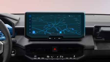 2025 - - Sticlă hibridă de protecție Pixsel monitor TOYOTA HILUX - 13.9" 2025