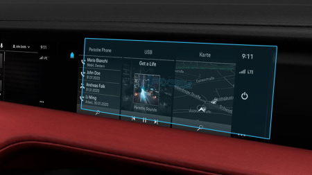TAYCAN - Sticlă hibridă de protecție Pixsel monitorul pasagerului PORSCHE TAYCAN - 12.3“ 2020