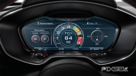 TT - Sticlă hibridă de protecție Pixsel panoul de bord AUDI TT - 11.8“ 2018