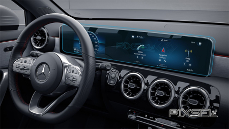 A-CLASS - Sticlă hibridă de protecție Pixsel panoul de bord MERCEDES BENZ A-CLASS - 24.7“ 2018