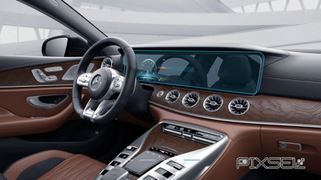 MERCEDES BENZ - Sticlă hibridă de protecție Pixsel panoul de bord MERCEDES BENZ AMG GT 4 DOORS - 28.5“ 2018