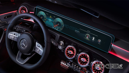 2019 - - Sticlă hibridă de protecție Pixsel panoul de bord MERCEDES BENZ CLA-CLASS - 24.7“ 2019