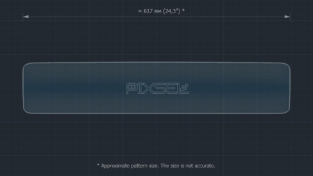 MERCEDES BENZ - Sticlă hibridă de protecție Pixsel panoul de bord MERCEDES BENZ EQA - 24.7“ 2021