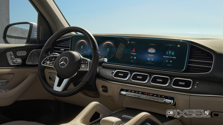 MERCEDES BENZ - Sticlă hibridă de protecție Pixsel panoul de bord MERCEDES BENZ GLE-CLASS - 28.5“ 2019