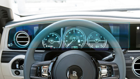 GHOST - Sticlă hibridă de protecție Pixsel panoul de bord ROLLS ROYCE GHOST - 21.9“ 2020