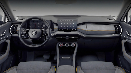 SKODA - Sticlă hibridă de protecție Pixsel panoul de bord SKODA KODIAQ - 13“ 2024