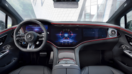 2022 - - Sticlă hibridă de protecție Pixsel pentru ecran lat (2 părți) MERCEDES BENZ EQE - 48.9“ 2022